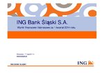 ING Bank Śląski zwiększa udział w rynku kredytów